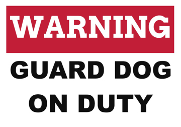 Picture of Beware of Dog Signs 860082345