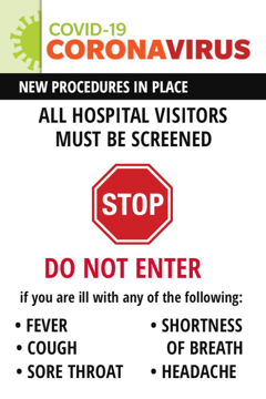 Picture of Hospital Signage Decals 872153954
