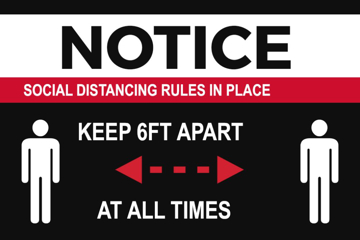 Picture of Social Distancing Decals 872154229