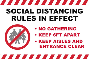 Picture of Social Distancing Decals 872154238