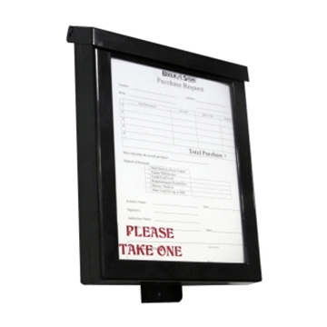 Picture of Brochure Box With Business Card Holder (Black)