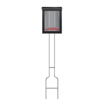 Picture of Brochure Box With Stake (Black)