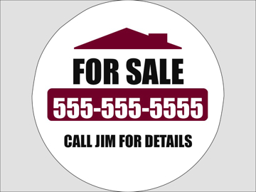 Picture of Circle Shaped Signs 877403593