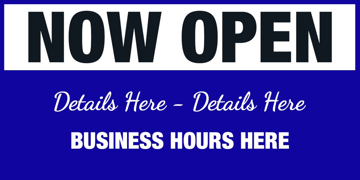 Picture of Now Open Banner 3