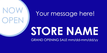 Picture of Now Open Banner 5