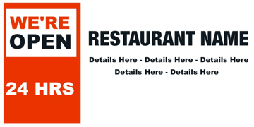 Picture of Now Open Banner 10
