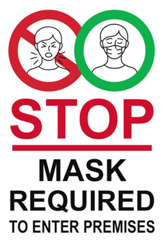 Picture of Face Masks Required Sandwich Board Signs 872485106