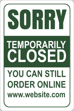 Picture of Temporary Closed Parking Signs 872225450