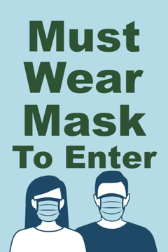 Picture of Face Masks Required Sandwich Board Signs 872485057