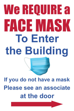 Picture of Face Masks Required Sandwich Board Signs 872485022