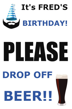 Picture of Birthday Sandwich Board Signs 872347588