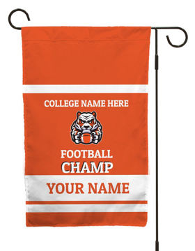 Picture of GF Sports & Clubs 3 - Orange and White 48" x 30"