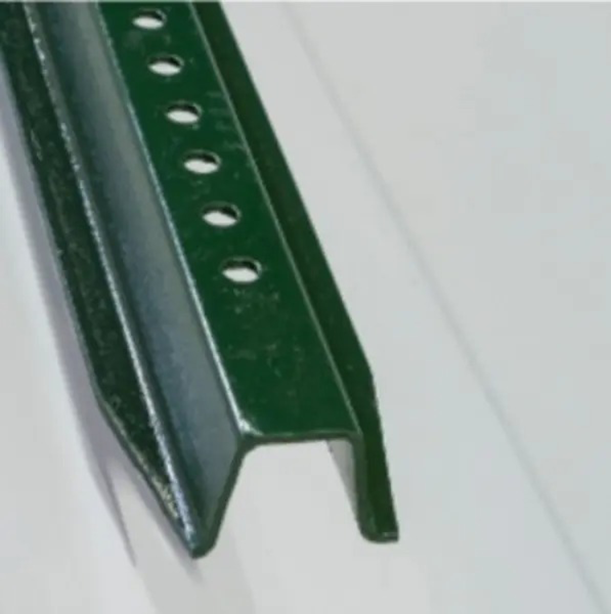 8' U-Channel Post - Green Baked Enamel Template Customization