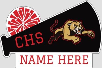 Picture of Megaphone W/ Text Red/Black