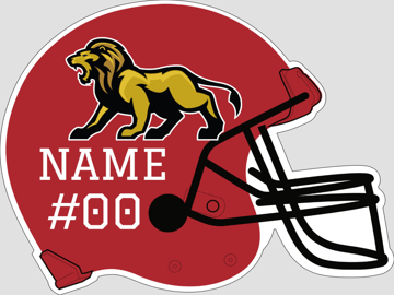 Picture of Helmet Shape Red/White