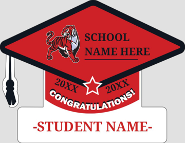 Picture of Grad Sign Cap w/ Text 5