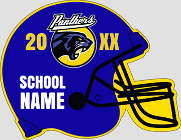 Picture of Helmet Shape Blue/Yellow