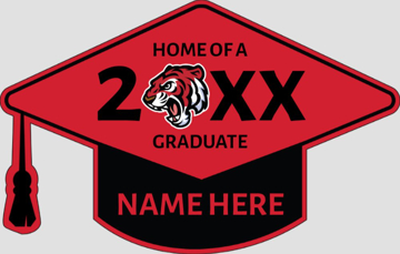 Picture of Grad Cap Red/Black