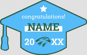 Picture of Grad Cap Green/Blue