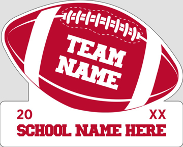 Picture of Football Shape Red/White