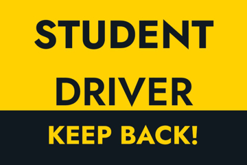 Picture of 12" x 18" Student Driver 2