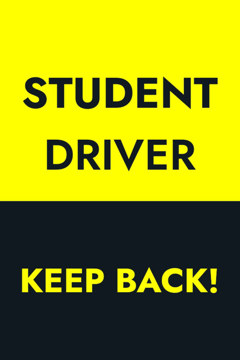 Picture of 18" x 12" Student Driver 2