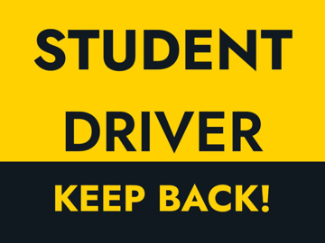 Picture of 18" x 24" Student Driver 2