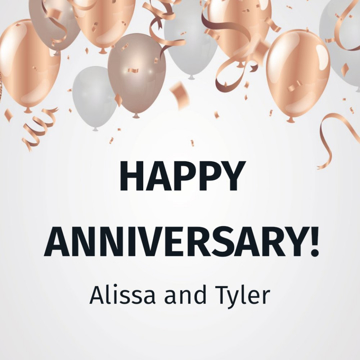 Picture of 24" x 24" Anniversary 6