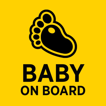 Picture of 12" x 12" Baby On Board 1