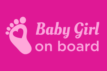 Picture of 12" x 18" Baby On Board 4