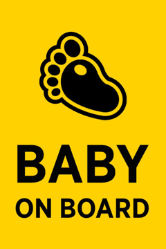 Picture of 18" x 12" Baby On Board 1