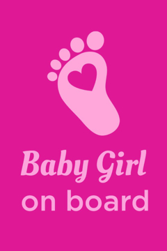 Picture of 18" x 12" Baby On Board 4