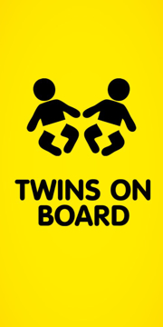 Picture of 24" x 12" Baby On Board 2