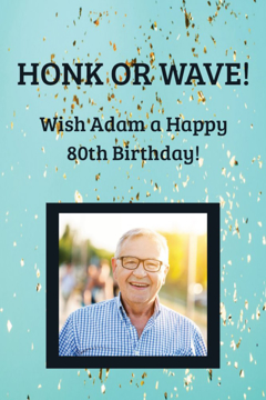 Picture of 18" x 12" Birthday 4