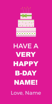 Picture of 24" x 12" Birthday 3