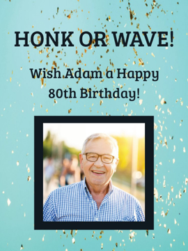 Picture of 24" x 18" Birthday 4