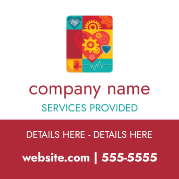 Picture of 12" x 12" Health & Fitness 9