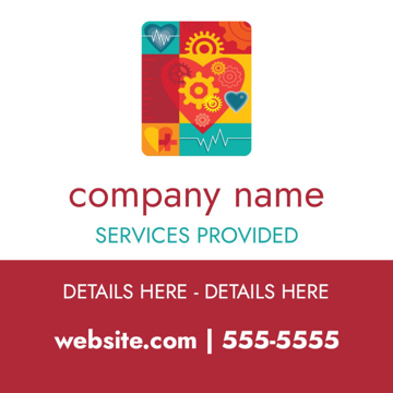 Picture of 24" x 24" Health & Fitness 9