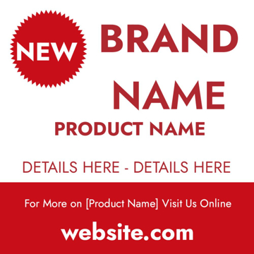 Picture of 12" x 12" Retail 15