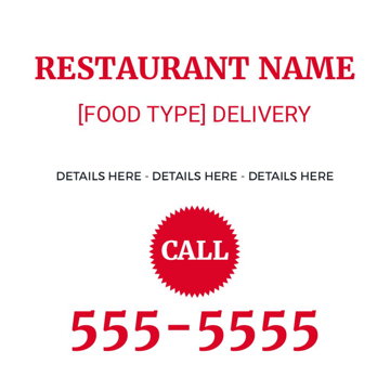 Picture of 12" x 12" Restaurant 14