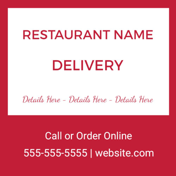 Picture of 12" x 12" Restaurant 18