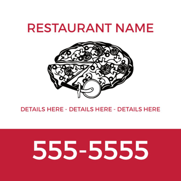 Picture of 12" x 12" Restaurant 24