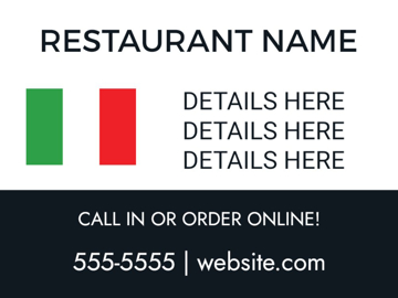 Picture of 18" x 24" Restaurant 20