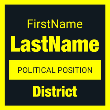 Picture of 12" x 12" Political Campaign 11