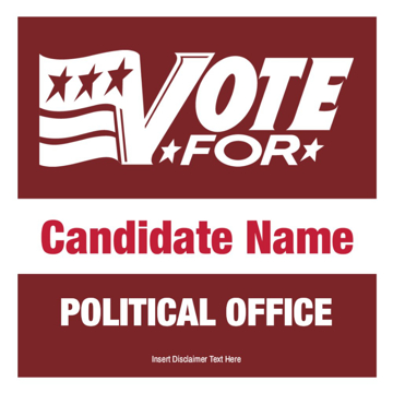 Picture of 12" x 12" Political Campaign 12