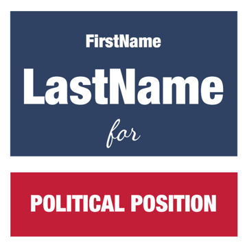 Picture of 12" x 12" Political Campaign 13