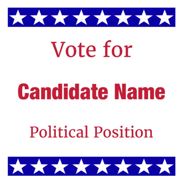 Picture of 12" x 12" Political Campaign 15