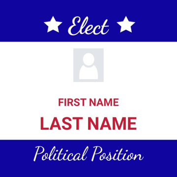 Picture of 12" x 12" Political Campaign 4