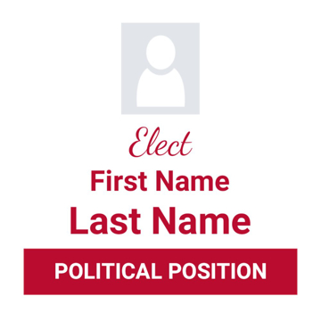 Picture of 12" x 12" Political Campaign 5