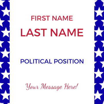 Picture of 12" x 12" Political Campaign 6